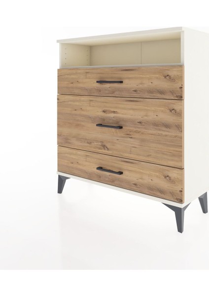 Arges Şifonyer Tek Raflı 3 Çekmeceli 88X30X96 Aytaşı-Çam modelleri