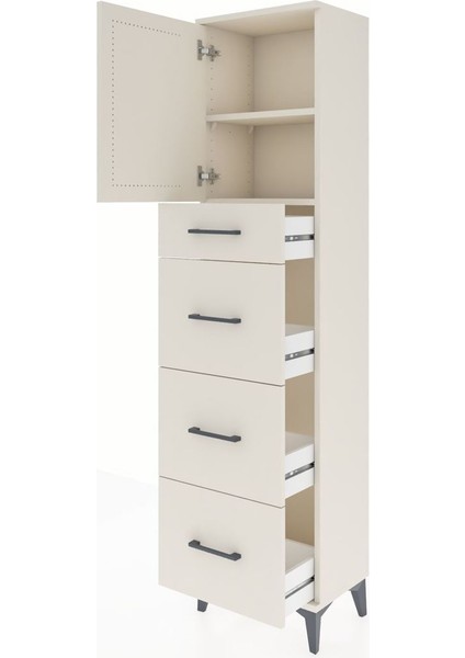 Arges Dolap 2 Raflı 4 Çekmeceli Tek Kapaklı 44X30X182 Aytaşı-Aytaşı fırsatları