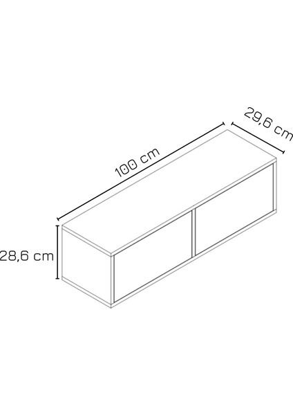 Ninna Duvara Monte Dresuar | Beyaz - Beyaz