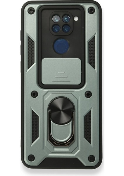 Redmi Note 9 Kılıf Kamera Koruma Sürgülü Şık Pars Tank Sert Silikon Kapak