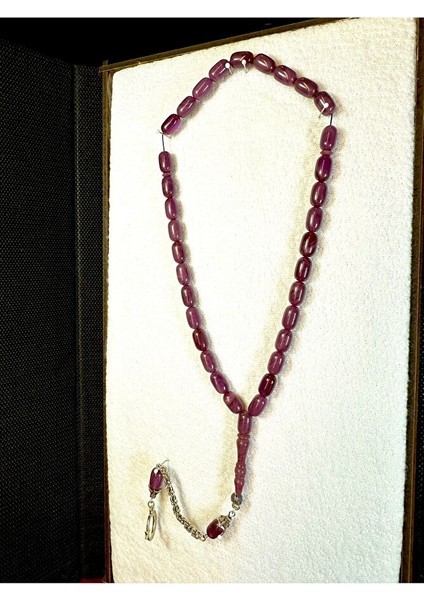 Sıkma Kehribar Tesbih Mor Renkli Kapsül Kesim T-178 fırsatları