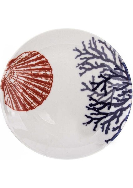 Marine Deniz Kabuğu Pasta Tabağı 19 cm
