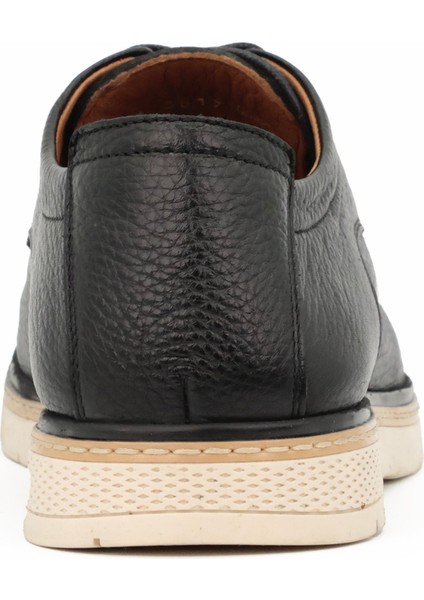 Hakiki Deri Siyah Casual Günlük Erkek Ayakkabı Rahat Tpu Taban - 3817 fırsatları