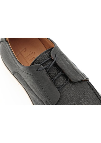 Hakiki Deri Siyah Casual Günlük Erkek Ayakkabı Rahat Tpu Taban - 3817 indirimleri