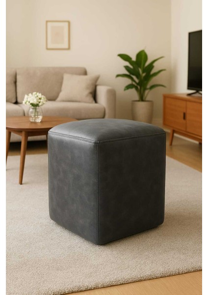 Nubuk Kumaş Kare Puf 40×40×45 cm – Dekoratif Oturma Makyaj Pufu Yuvarlak Bench fiyatları