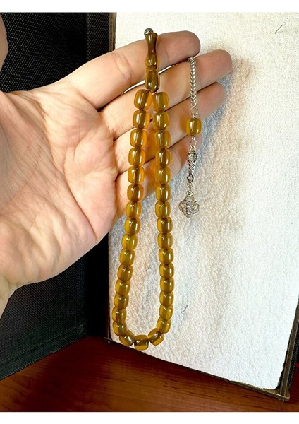 Çubuk Kehribar Tesbih Sarı-Bal Renkli Kapsül Kesim T-188 modelleri