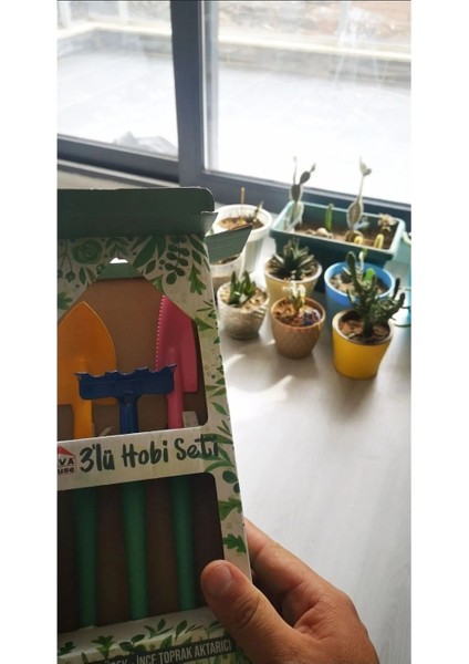 Bahçe Hobi Seti Bahçıvan Hobi Set 3'lü ( Tırmık, Kürek, Ince Toprak Aktarıcı ) fırsatları