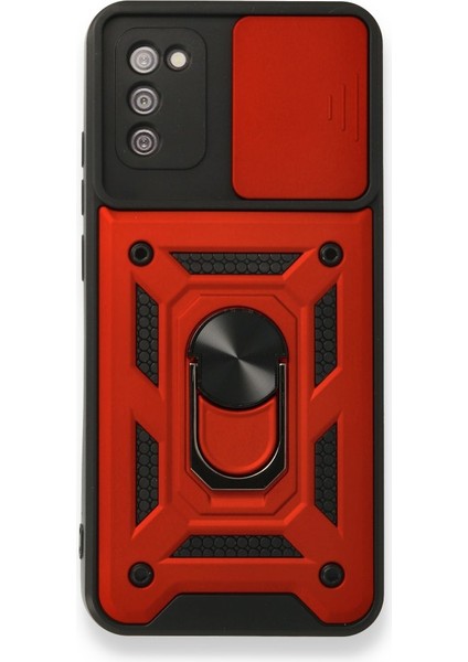 Samsung Galaxy A03S Kılıf Kamera Koruma Sürgülü Şık Pars Tank Sert Silikon Kapak