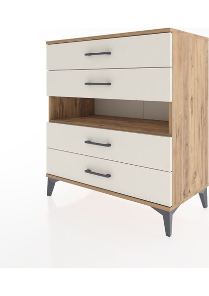 Hyperion Şifonyer Tek Raflı 4 Çekmeceli 88X44X96 Çam-Aytaşı modelleri