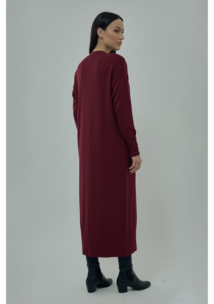 Düğme Detaylı Uzun Merserize Triko Hırka fiyatları