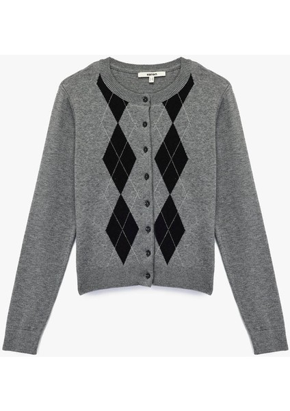 Gri Kadın Hırka 6WAK90144HT