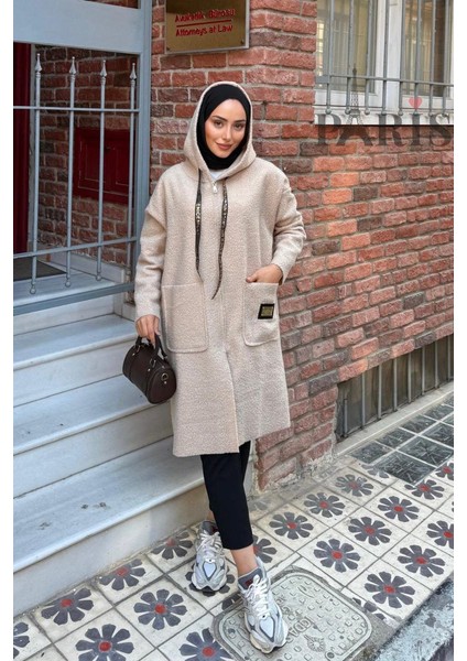 Fermuarlı Çift Cepli Buklet Kaban fırsatları