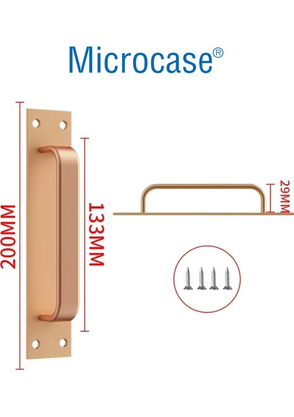 Alüminyum Dış Mekan Iç Mekan Kapıları Çekmece Dolap Kapı Kulpu 2 Adet AL5370 fiyatları