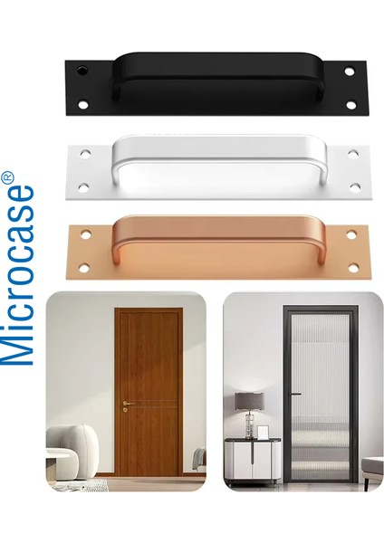 Alüminyum Dış Mekan Iç Mekan Kapıları Çekmece Dolap Kapı Kulpu 2 Adet AL5370 fırsatları