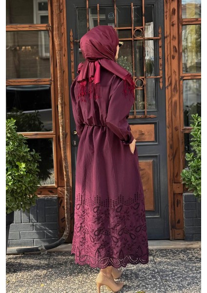 Elbise 2502-5023 Bordo fırsatları