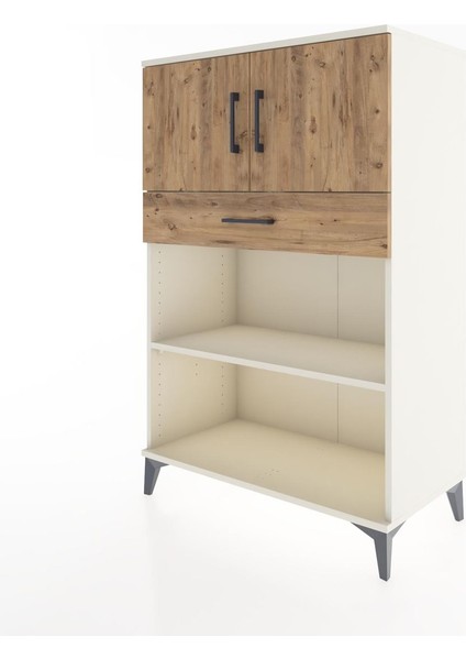 Hyperion Dolap 2 Raflı Tek Çekmeceli 2 Kapaklı 88X44X134 Aytaşı-Çam modelleri