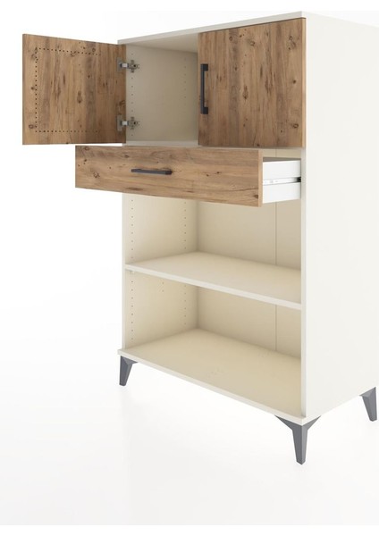 Hyperion Dolap 2 Raflı Tek Çekmeceli 2 Kapaklı 88X44X134 Aytaşı-Çam fırsatları