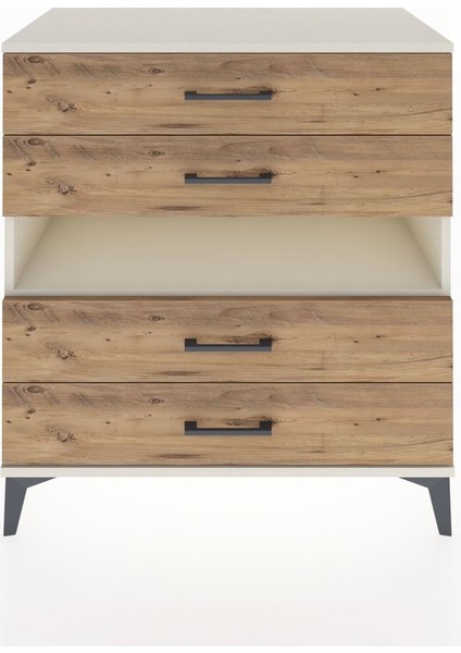 Hyperion Şifonyer Tek Raflı 4 Çekmeceli 88X44X96 Aytaşı-Çam