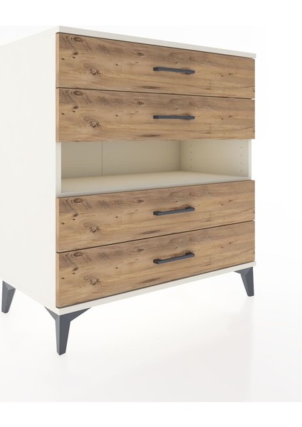 Hyperion Şifonyer Tek Raflı 4 Çekmeceli 88X44X96 Aytaşı-Çam fiyatları