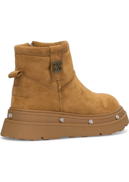 25K435 Kadın Hakiki Deri Düz Bot Camel fırsatları