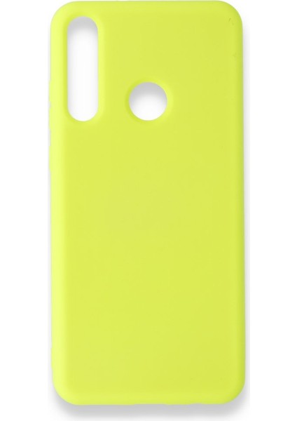 Huawei Y6P Içi Kadife Kaplı Esnek Silikon Kapak Ryc/ Nano Lansman