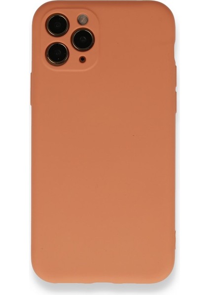 iPhone 11 Pro Içi Kadife Kaplı Esnek Silikon Kapak Ryc/ Nano Lansman