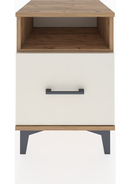 Hyperion Komodin Tek Raflı Tek Çekmeceli 44X44X64 Çam-Aytaşı