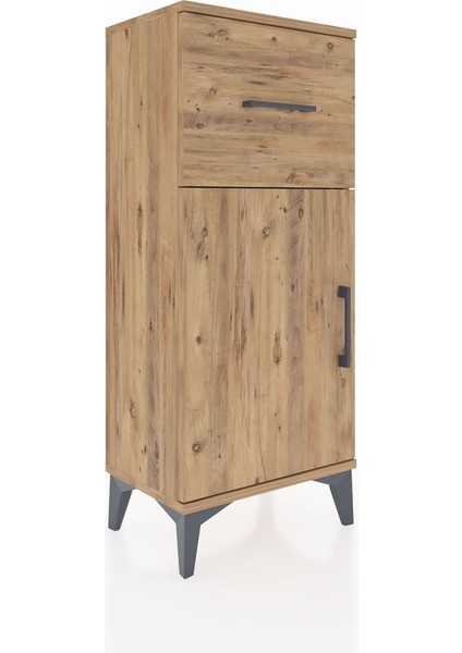 Arges Komodin Tek Raflı Tek Çekmeceli Tek Kapaklı 44X30X106 Çam-Çam fiyatları