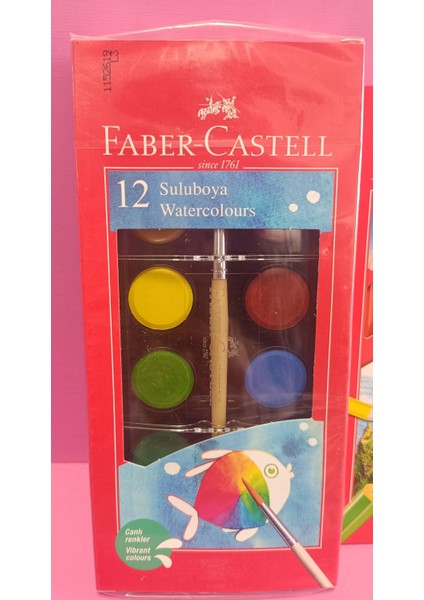 Faber Castell 12 'li Sulu Boya , 12 'li Kuru Boya , 12'li Pastel Boya ( 3 'lü Set ) fiyatları