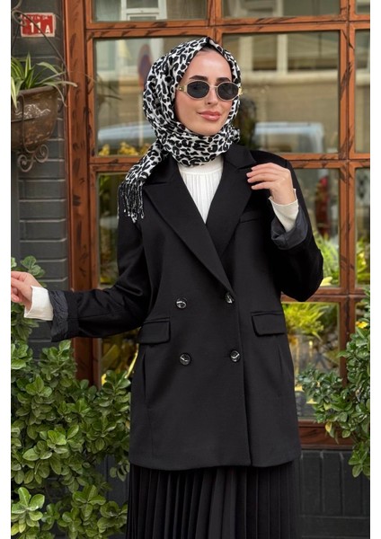 Ceket KA-A24-13069 Siyah modelleri