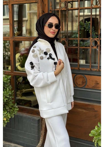 Star Pantolonlu Takım 25W4031 Ekru modelleri