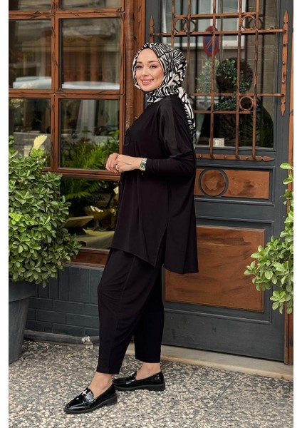 Nurcan Çetin Pantolonlu Takım 25513 Siyah fiyatları
