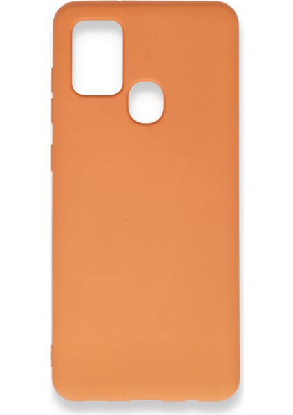 Samsung Galaxy A21S Içi Kadife Kaplı Esnek Silikon Kapak Ryc/ Nano Lansman