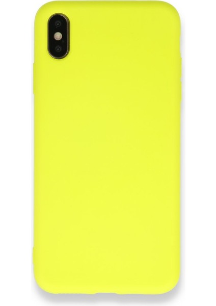 iPhone Xs Max Içi Kadife Kaplı Esnek Silikon Kapak Ryc/ Nano Lansman