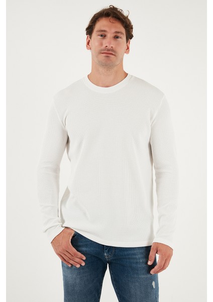 Pamuklu Bisklet Yaka Slim Fit Basic 3'lü Paket Sweat Erkek Sweat 5905073S3 fiyatları