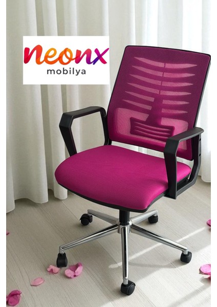 Neonx/life Metal Ayaklı Çalışma Sandalyesi Metal Ayaklı/personel Koltuğu/ofis Sandalyesi/ofis Kolltuğu//genç Odası/çocuk Odası