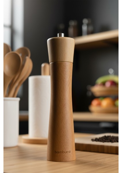 Paprika Karabiber Öğütücü Şık Tasarım ve Kolay Temizlenebilir 6x6x25.3 cm fiyatları