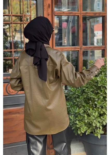 Ceket KA-A24-13091 Haki indirimleri