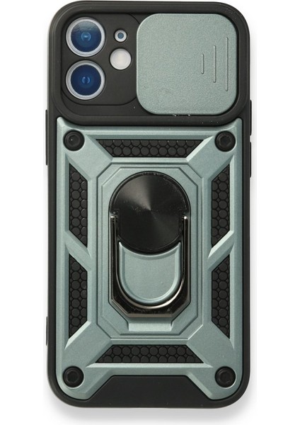 iPhone 11 Kılıf Kamera Koruma Sürgülü Şık Pars Tank Sert Silikon Kapak