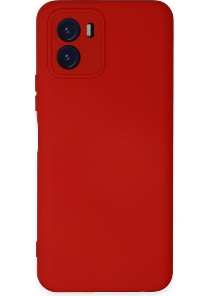 Vivo Y15S Kılıf Içi Kadife Kaplı Nano Silikon Kapak - Kırmızı