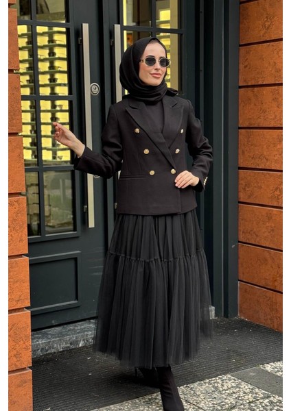 Ceket KA-A25-13019 Siyah