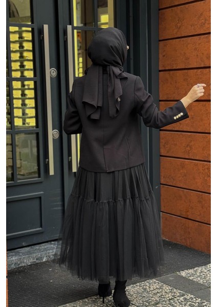 Ceket KA-A25-13019 Siyah fırsatları