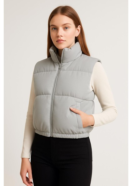 Fermuarlı Şişme Yelek M0308 Gri fiyatları