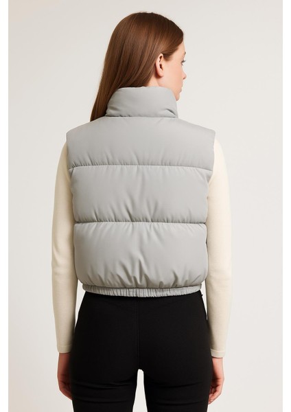 Fermuarlı Şişme Yelek M0308 Gri fırsatları