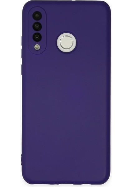 Huawei P30 Lite Kılıf Içi Kadife Kaplı Nano Silikon Kapak - Mor