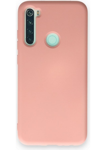 Redmi Note 8 Kılıf Içi Kadife Kaplı Nano Silikon Kapak - Pudra