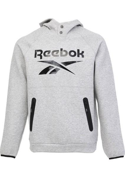 Overhead Hoody Fleece Gri Erkek Sweatshirt