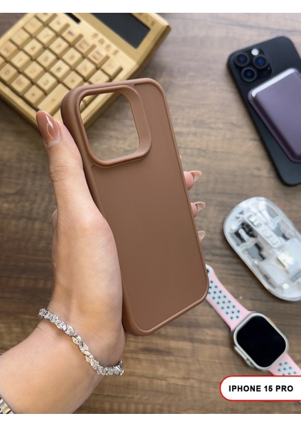 iPhone 15 Pro Uyumlu Kamera Korumalı Darbeye Dayanıklı Renk Atmayan Keep Silikon Kılıf