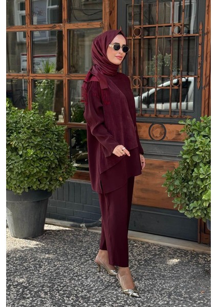 Almarwah Pantolonlu Takım 202933 Bordo fiyatları