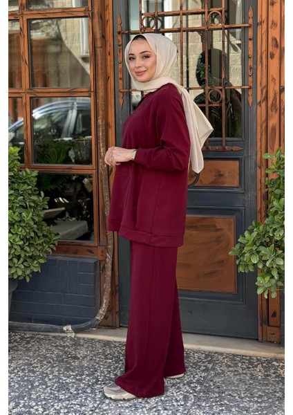 Pantolonlu Takım W-6947 Bordo fiyatları